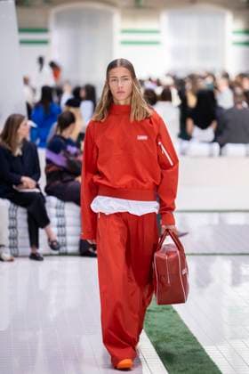 PFW - Lacoste Runway Models present creations by Lacoste for the Women Ready-to-wear Spring-Summer 2026 collection as part of the Paris Fashion Week, in Paris on October 5, 2025. Photo by Eliot Blondet ABACAPRESS.COM Paris France France  Copyright: xBlondetxEliot ABACAx