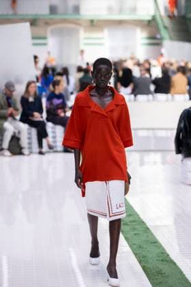 PFW - Lacoste Runway Models present creations by Lacoste for the Women Ready-to-wear Spring-Summer 2026 collection as part of the Paris Fashion Week, in Paris on October 5, 2025. Photo by Eliot Blondet ABACAPRESS.COM Paris France France  Copyright: xBlondetxEliot ABACAx