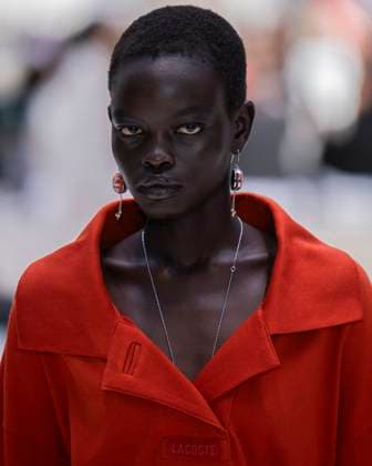 PFW - Lacoste Runway Models present creations by Lacoste for the Women Ready-to-wear Spring-Summer 2026 collection as part of the Paris Fashion Week, in Paris on October 5, 2025. Photo by Eliot Blondet ABACAPRESS.COM Paris France France  Copyright: xBlondetxEliot ABACAx