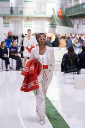 PFW - Lacoste Runway Models present creations by Lacoste for the Women Ready-to-wear Spring-Summer 2026 collection as part of the Paris Fashion Week, in Paris on October 5, 2025. Photo by Eliot Blondet ABACAPRESS.COM Paris France France  Copyright: xBlondetxEliot ABACAx