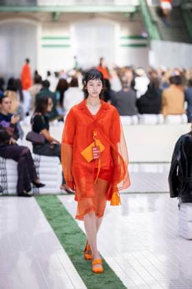 PFW - Lacoste Runway Models present creations by Lacoste for the Women Ready-to-wear Spring-Summer 2026 collection as part of the Paris Fashion Week, in Paris on October 5, 2025. Photo by Eliot Blondet ABACAPRESS.COM Paris France France  Copyright: xBlondetxEliot ABACAx