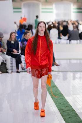 PFW - Lacoste Runway Models present creations by Lacoste for the Women Ready-to-wear Spring-Summer 2026 collection as part of the Paris Fashion Week, in Paris on October 5, 2025. Photo by Eliot Blondet ABACAPRESS.COM Paris France France  Copyright: xBlondetxEliot ABACAx