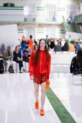 PFW - Lacoste Runway Models present creations by Lacoste for the Women Ready-to-wear Spring-Summer 2026 collection as part of the Paris Fashion Week, in Paris on October 5, 2025. Photo by Eliot Blondet ABACAPRESS.COM Paris France France  Copyright: xBlondetxEliot ABACAx
