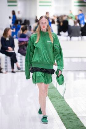 PFW - Lacoste Runway Models present creations by Lacoste for the Women Ready-to-wear Spring-Summer 2026 collection as part of the Paris Fashion Week, in Paris on October 5, 2025. Photo by Eliot Blondet ABACAPRESS.COM Paris France France  Copyright: xBlondetxEliot ABACAx