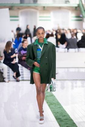 PFW - Lacoste Runway Models present creations by Lacoste for the Women Ready-to-wear Spring-Summer 2026 collection as part of the Paris Fashion Week, in Paris on October 5, 2025. Photo by Eliot Blondet ABACAPRESS.COM Paris France France  Copyright: xBlondetxEliot ABACAx