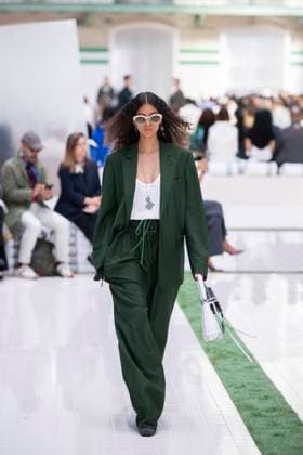 PFW - Lacoste Runway Models present creations by Lacoste for the Women Ready-to-wear Spring-Summer 2026 collection as part of the Paris Fashion Week, in Paris on October 5, 2025. Photo by Eliot Blondet ABACAPRESS.COM Paris France France  Copyright: xBlondetxEliot ABACAx