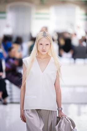 PFW - Lacoste Runway Models present creations by Lacoste for the Women Ready-to-wear Spring-Summer 2026 collection as part of the Paris Fashion Week, in Paris on October 5, 2025. Photo by Eliot Blondet ABACAPRESS.COM Paris France France  Copyright: xBlondetxEliot ABACAx