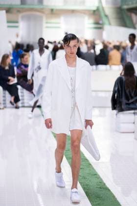 PFW - Lacoste Runway Models present creations by Lacoste for the Women Ready-to-wear Spring-Summer 2026 collection as part of the Paris Fashion Week, in Paris on October 5, 2025. Photo by Eliot Blondet ABACAPRESS.COM Paris France France  Copyright: xBlondetxEliot ABACAx