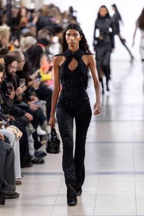 Runway Ottolinger Womenswear - PFW A model mannequin walks the runway during the Ottolinger Womenswear Spring Summer 2026 show as part of Paris Fashion Week on October 05, 2025 in Paris, France. Photo by Alexis Jumeau ABACAPRESS.COM Paris France  Copyright: xJumeauxAlexis ABACAx