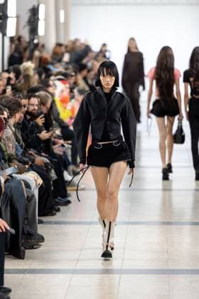 Runway Ottolinger Womenswear - PFW A model mannequin walks the runway during the Ottolinger Womenswear Spring Summer 2026 show as part of Paris Fashion Week on October 05, 2025 in Paris, France. Photo by Alexis Jumeau ABACAPRESS.COM Paris France  Copyright: xJumeauxAlexis ABACAx