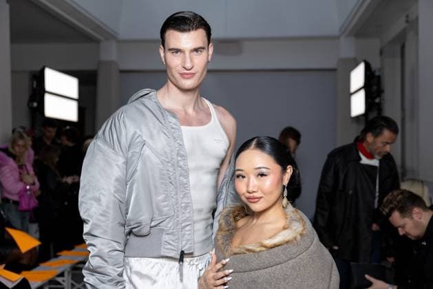 Front Row Ottolinger Womenswear - PFW Frieder Sell and guest attends the Ottolinger Womenswear Spring Summer 2026 show as part of Paris Fashion Week on October 05, 2025 in Paris, France. Photo by Alexis Jumeau ABACAPRESS.COM Paris France  Copyright: xJumeauxAlexis ABACAx