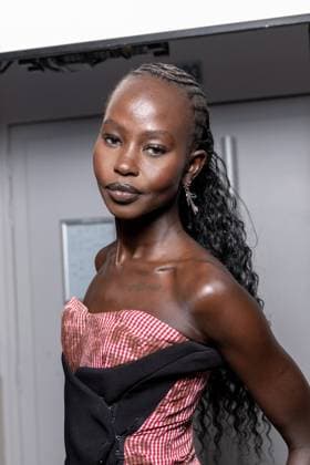 Front Row Ottolinger Womenswear - PFW Aweng Ade - Chuol attends the Ottolinger Womenswear Spring Summer 2026 show as part of Paris Fashion Week on October 05, 2025 in Paris, France. Photo by Alexis Jumeau ABACAPRESS.COM Paris France  Copyright: xJumeauxAlexis ABACAx