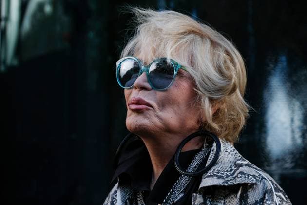 PFW - Jean Paul Gaultier Outside Arrivals Amanda Lear arrives at the Jean Paul Gaultier show during the Womenswear Spring Summer 2026 as part of Paris Fashion Week on October 5, 2025 in Paris, France. Photo by Robin Psaila ABACAPRESS.COM Paris France  Copyright: xPsailaxRobin ABACAx