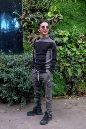 PFW - Jean Paul Gaultier Outside Arrivals Imran Amed arrives at the Jean Paul Gaultier show during the Womenswear Spring Summer 2026 as part of Paris Fashion Week on October 5, 2025 in Paris, France. Photo by Robin Psaila ABACAPRESS.COM Paris France  Copyright: xPsailaxRobin ABACAx