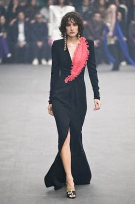 PFW Valentino Runway A model walks the runway during the Valentino Womenswear Spring Summer 2026 show as part of Paris Fashion Week in Paris, France on October 05, 2025. Photo by Aurore Marechal ABACAPRESS.COM Paris France  Copyright: xMarechalxAurore ABACAx