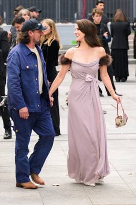 PFW Valentino Outside Arrivals Lana Del Rey and her husband Jeremy Dufrene attend the Valentino Womenswear Spring Summer 2026 show as part of Paris Fashion Week on October 05, 2025 in Paris, France. Photo by Laurent Zabulon ABACAPRESS.COM Paris France  Copyright: xZabulonxLaurent ABACAx