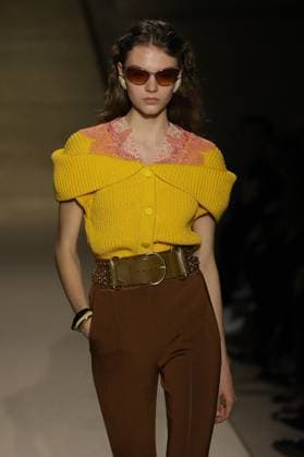 PFW - Chloe Runway A model walks the runway during the Chloe Womenswear Spring Summer 2026 show as part of Paris Fashion Week on October 05, 2025 in Paris, France. Photo by Alain-Gil Gonzalez ABACAPRESS.COM Paris France  Copyright: xGonzalezxAlain-Gil ABACAx
