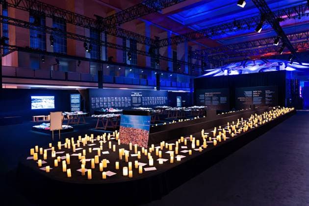06.10.2025,Berlin,Gedenkausstellung: Nova Music Festival Exhibition,ab dem 7. Oktober 2025 ist die Nova Music Festival Exhibition im ehemaligen Flughafen Tempelhof in Berlin zu sehen.Am heutigen Tag gab es ein Pressetag.