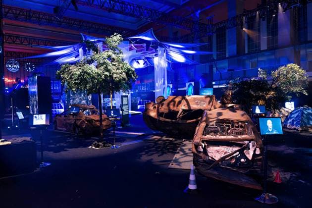 06.10.2025,Berlin,Gedenkausstellung: Nova Music Festival Exhibition,ab dem 7. Oktober 2025 ist die Nova Music Festival Exhibition im ehemaligen Flughafen Tempelhof in Berlin zu sehen.Am heutigen Tag gab es ein Pressetag.