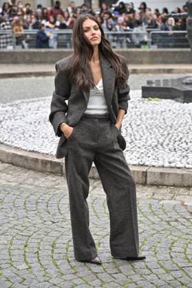 PFW Miu Miu Outside Arrivals Thylane Blondeau arriving at Miu Miu show during Paris Fashion Week in Paris, France on October 6, 2025. Photo by Julien Reynaud APS-Medias ABACAPRESS.COM Paris France  Copyright: xReynaudxJulien APS-Medias ABACAx