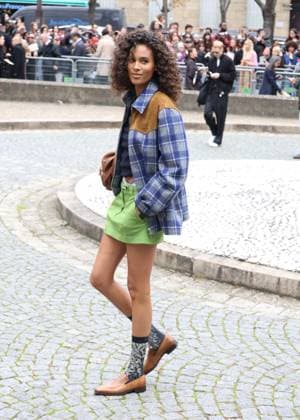 Cindy Bruna at the arrivals of the Miu Miu Fashion Show Ready to Wear Women Collection Spring Summer 2026 during Paris Fashion Week PFW , at the Economic, Social and Environmental Council, Palais d lena, in Paris, France, on October 6, 2025 Denis Guignebourg Bestimage Arrivals Balenciaga Fashion Show Ready to Wear Collection Spring Summer 2026 during Paris Fashion Week on 6, october, 2025 Paris France  Copyright: xDenisxGuignebourgx xBestimagexDenisxGuignebourgx xBestimagex