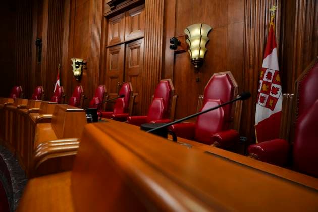 October 6, 2025, Ottawa, On, Canada: Supreme Court of Canada is pictured prior to the Ceremonial Opening of the Judicial Year in Ottawa on Monday, Oct. 6, 2025. Ottawa Canada  - ZUMAc35_ 20251006_zaf_c35_018 Copyright: xSeanxKilpatrickx