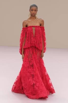 PFW - Zimmermann Runway A model walks the runway during the Zimmermann Womenswear Spring Summer 2026 show as part of Paris Fashion Week on October 6, 2025 in Paris, France. Photo by Alain-Gil Gonzalez ABACAPRESS.COM Paris France  Copyright: xGonzalezxAlain-Gil ABACAx