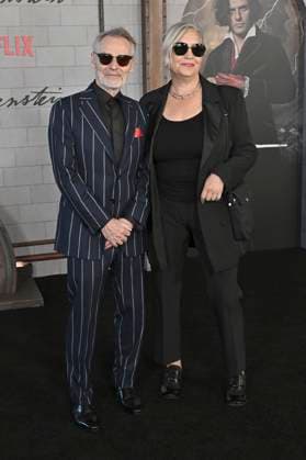 Dan Laustsen und Tamara Deverell bei der Premiere des Kinofilms Frankenstein im Academy Museum of Motion Pictures. Los Angeles, 06.10.2025