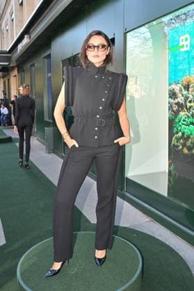 PFW Pierre Cardin Front Row Diane Leyre attending Pierre Cardin show during Paris Fashion Week in Paris, France on October 7, 2025. Photo by Julien Reynaud APS-Medias ABACAPRESS.COM Paris France  Copyright: xReynaudxJulien APS-Medias ABACAx