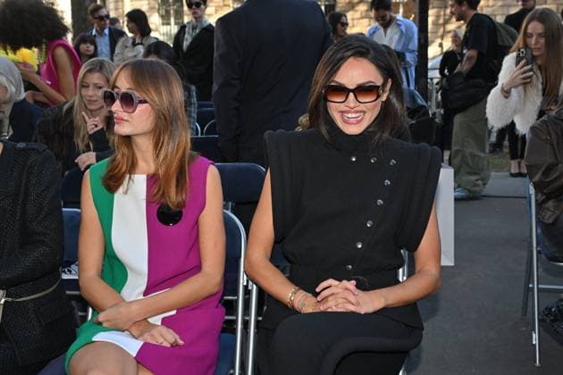 PFW Pierre Cardin Front Row Diane Leyre attending Pierre Cardin show during Paris Fashion Week in Paris, France on October 7, 2025. Photo by Julien Reynaud APS-Medias ABACAPRESS.COM Paris France  Copyright: xReynaudxJulien APS-Medias ABACAx
