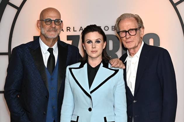Harlan Coben, Alexandra Roach and Bill Nighy attends Harlan Coben™s Lazarus London Screening at Odeon Luxe West End in London, England. UK. Tuesday 7th October 2025 Copyright: xJamesxWarrenx adz16974