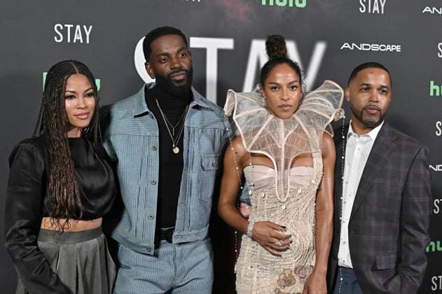 Lex Scott Davis, Moe McRae, Megalyn Echikunwoke und Jas Summers bei der Premiere des Hulu-Films Stay im Ted Mann Theater. Los Angeles, 07.10.2025