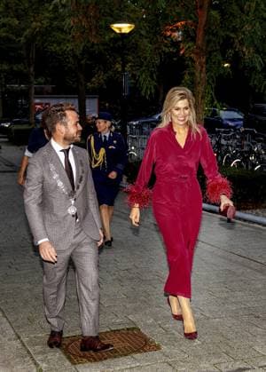 breda, The Netherlands, 2025-10-08 17:45:47 BREDA, October 8, 2025. Queen Maxima attends the winners dinner of the King Willem I Prize in Breda. The evening is traditionally organized by the King Willem I Foundation together with the winners of the last edition and marks the start of registration for the biennial business awards. PHOTO: NLBeeld Patrick van Emst Credit: NL Beeld Patrick van Emst  Copyright: xx x