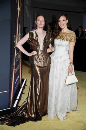 abb Barbara Meier Jasmin Wagner auf dem Teppich bei der Welt Premiere der neuen Grand Show Blinded by delight im Friedrichstadt-Palast am 08.10.2025 in Berlin Berlin Deutschland
