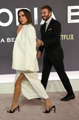 . 08 10 2025. London, United Kingdom. David and Victoria Beckham and family arriving for the Victoria Beckham world premiere in London.  xStephenxLockx xi-Imagesx IIM-26280-0018