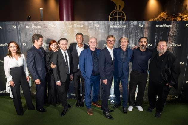 The gala premiere of Anders Thomas Jensen s, The Last Viking Sofie Graaboel, Nikolaj Lie Kaas, Bodil Joergensen, Anders Thomas Jensen, Soeren Malling, Lars Brygmann, Mads Mikkelsen, Kardo Razzazi, and Nicholas Bro at the gala premiere of Anders Thomas Jensen s The Last Viking at Imperial in Copenhagen on Wednesday, October 8, 2025. (Photo: Emil Nicolai Helms Scanpix 2025) , Copenhagen Denmark Copyright: EmilxNicolaixHelmsx spdk20251008-212746-4