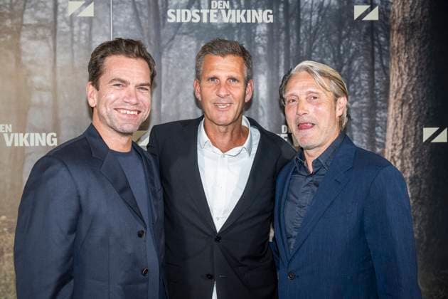 The gala premiere of Anders Thomas Jensen s, The Last Viking Nikolaj Lie Kaas, Anders Thomas Jensen, and Mads Mikkelsen at the gala premiere of Anders Thomas Jensen s The Last Viking at the Imperial in Copenhagen on Wednesday, October 8, 2025. (Photo: Emil Nicolai Helms Scanpix 2025) , Copenhagen Denmark Copyright: EmilxNicolaixHelmsx spdk20251008-212806-2