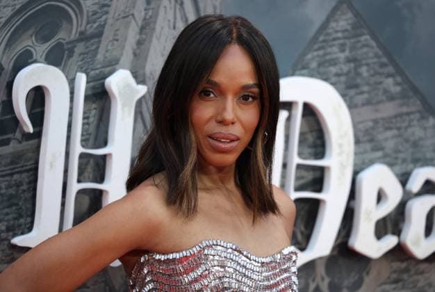 October 8, 2025, London, United Kingdom: Kerry Washington attends the Opening Gala screening of Wake Up Dead Man: A Knives Out Mystery during the 69th BFI London Film Festival. London United Kingdom - ZUMAs197 20251008_aab_s197_067 Copyright: xFredxDuvalx
