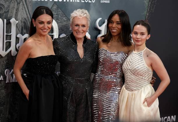 Entertainment Bilder des Tages October 8, 2025, London, United Kingdom: Mila Kunis, Glenn Close, Kerry Washington and Cailee Spaeny attend the Opening Gala screening of Wake Up Dead Man: A Knives Out Mystery during the 69th BFI London Film Festival. London United Kingdom - ZUMAs197 20251008_aab_s197_080 Copyright: xFredxDuvalx