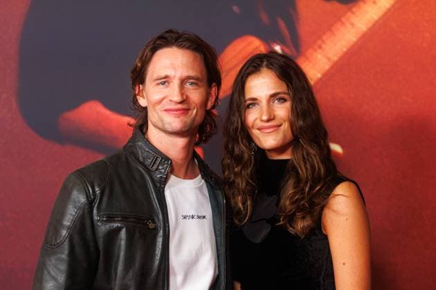 Deutschlandpremiere - Deliver Me from Nowhere - August Wittgenstein und Mia Rohla bei der Deutschlandpremiere vom Film Deliver Me from Nowhere im Zoo Palast am 08.10.2025 in Berlin. Copyright: xEventpressxKochanx