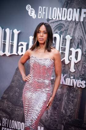 October 8, 2025, London, United Kingdom: Kerry Washington attends the Wake Up Dead Man: A Knives Out Mystery opening gala during the 69th BFI London Film Festival at The Royal Festival Hall. London United Kingdom - ZUMAs197 20251008_aaa_s197_176 Copyright: xLoredanaxSangiulianox
