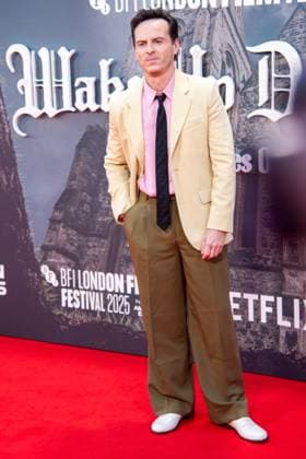 October 8, 2025, London, United Kingdom: Andrew Scott attends the Wake Up Dead Man: A Knives Out Mystery opening gala during the 69th BFI London Film Festival at The Royal Festival Hall. London United Kingdom - ZUMAs197 20251008_aaa_s197_178 Copyright: xLoredanaxSangiulianox