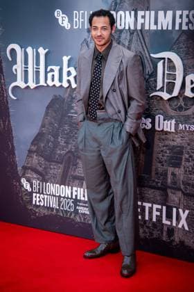 October 8, 2025, London, United Kingdom: Daryl McCormack attends the Wake Up Dead Man: A Knives Out Mystery opening gala during the 69th BFI London Film Festival at The Royal Festival Hall. London United Kingdom - ZUMAs197 20251008_aaa_s197_230 Copyright: xLoredanaxSangiulianox