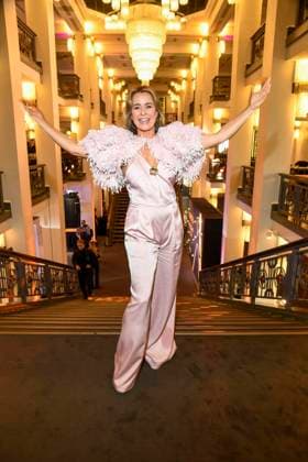 abb Bettina Cramer auf der Aftershow Party bei der Welt Premiere der neuen Grand Show Blinded by delight im Friedrichstadt-Palast am 08.10.2025 in Berlin Berlin Deutschland