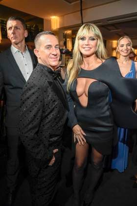 abb Jeremy Scott und Heidi Klum auf der Aftershow Party bei der Welt Premiere der neuen Grand Show Blinded by delight im Friedrichstadt-Palast am 08.10.2025 in Berlin Berlin Deutschland