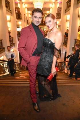 abb Andrzej Cibis und Victoria Kleinfelder-Cibis auf der Aftershow Party bei der Welt Premiere der neuen Grand Show Blinded by delight im Friedrichstadt-Palast am 08.10.2025 in Berlin Berlin Deutschland