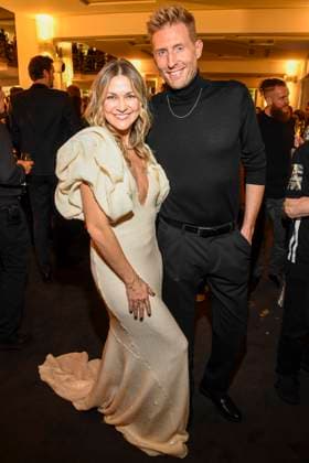 abb Linda Hesse und Maximilian Arland auf der Aftershow Party bei der Welt Premiere der neuen Grand Show Blinded by delight im Friedrichstadt-Palast am 08.10.2025 in Berlin Berlin Deutschland