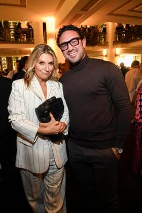 abb Kim Fisher und Daniel Voelz auf der Aftershow Party bei der Welt Premiere der neuen Grand Show Blinded by delight im Friedrichstadt-Palast am 08.10.2025 in Berlin Berlin Deutschland