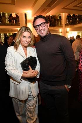 abb Kim Fisher und Daniel Voelz auf der Aftershow Party bei der Welt Premiere der neuen Grand Show Blinded by delight im Friedrichstadt-Palast am 08.10.2025 in Berlin Berlin Deutschland