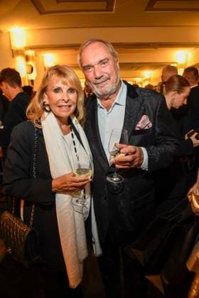 abb Ireen Sheer und Klaus-Juergen Kahl auf der Aftershow Party bei der Welt Premiere der neuen Grand Show Blinded by delight im Friedrichstadt-Palast am 08.10.2025 in Berlin Berlin Deutschland